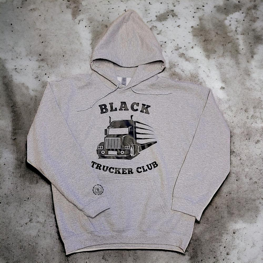 Black Trucker Club Hoodie