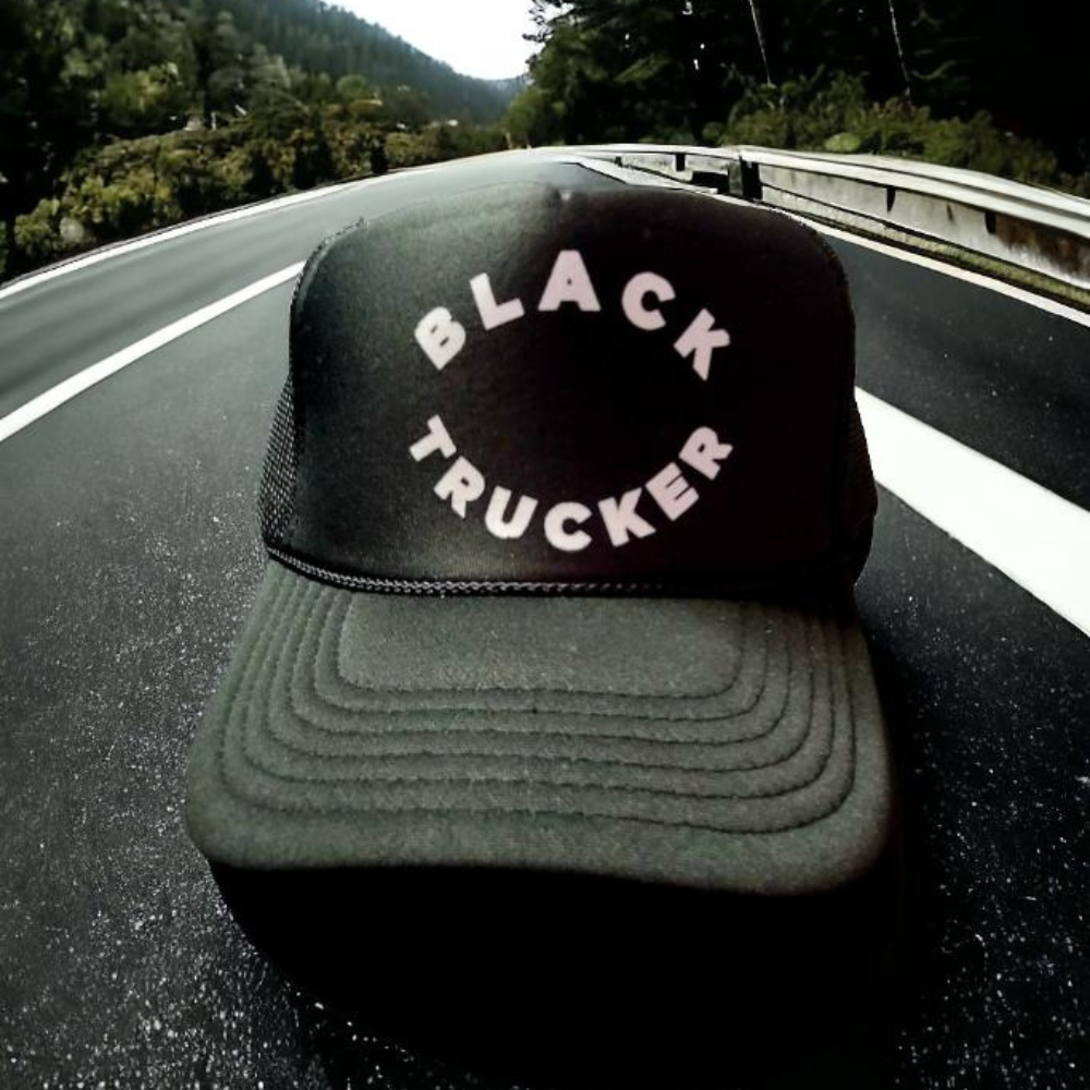 Black Trucker Hat